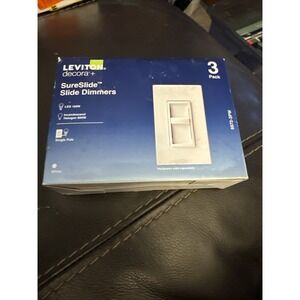 Levition Decora 6672-3PW SureSlide Dimmer Switch White (3-Pack)
